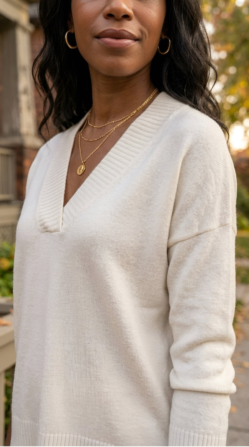 Solstice V-Neck Knit Jumper