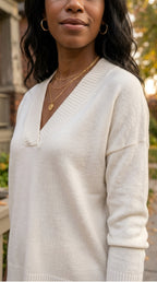 Solstice V-Neck Knit Jumper