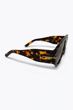 Visor Tortoiseshell Chunky Frame Sunglasses