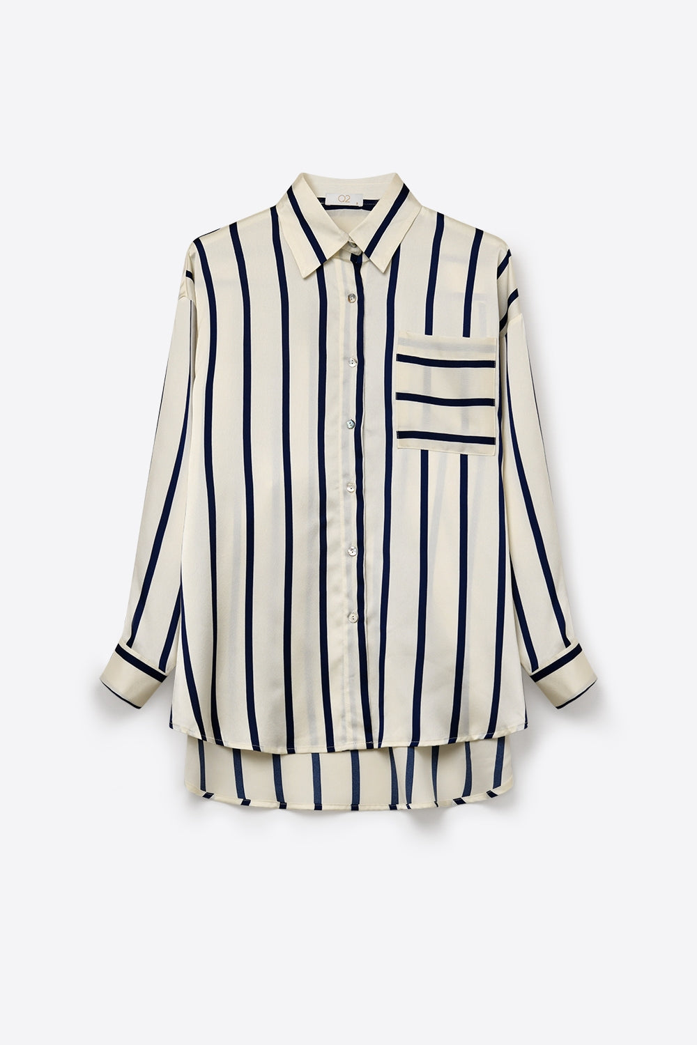 Liseré Satin Stripe Button Shirt