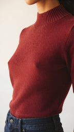 Hausse Chunky Ribbed High Collar Sweater