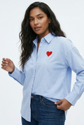 Cœur Embroidered Button Shirt