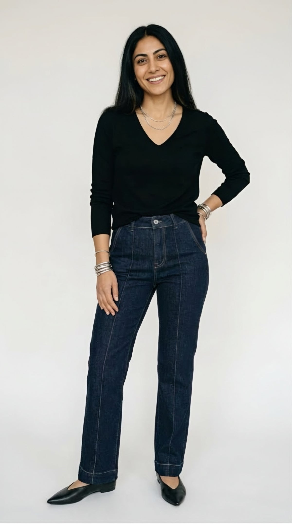 Joug Dark Blue Straight Leg Jeans