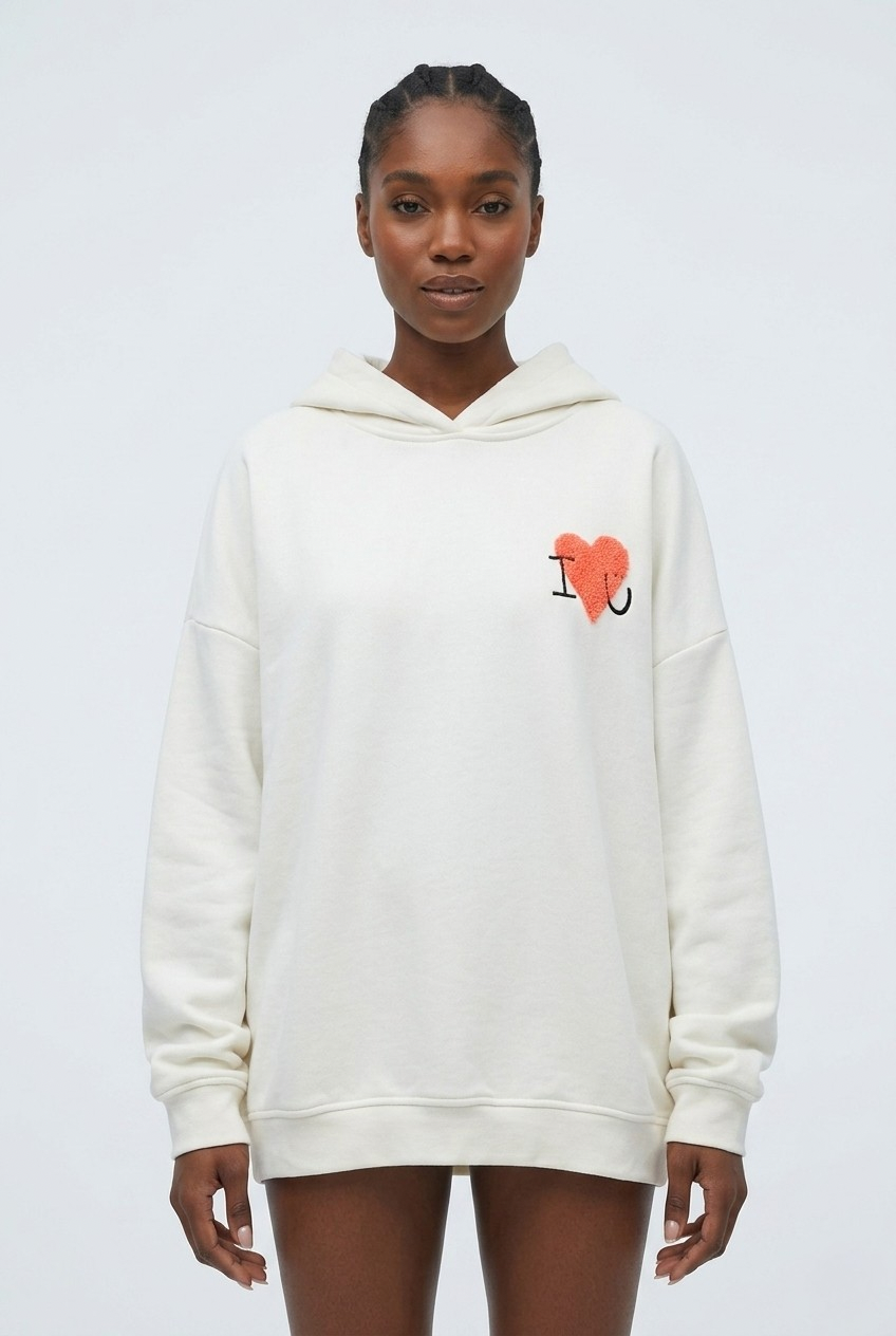 Câlin Bouclé Heart Hoodie