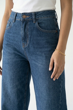 Largeur Dark Wash Wide Leg Jeans
