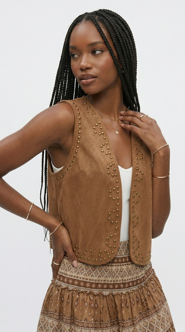Clouté Studded Vest