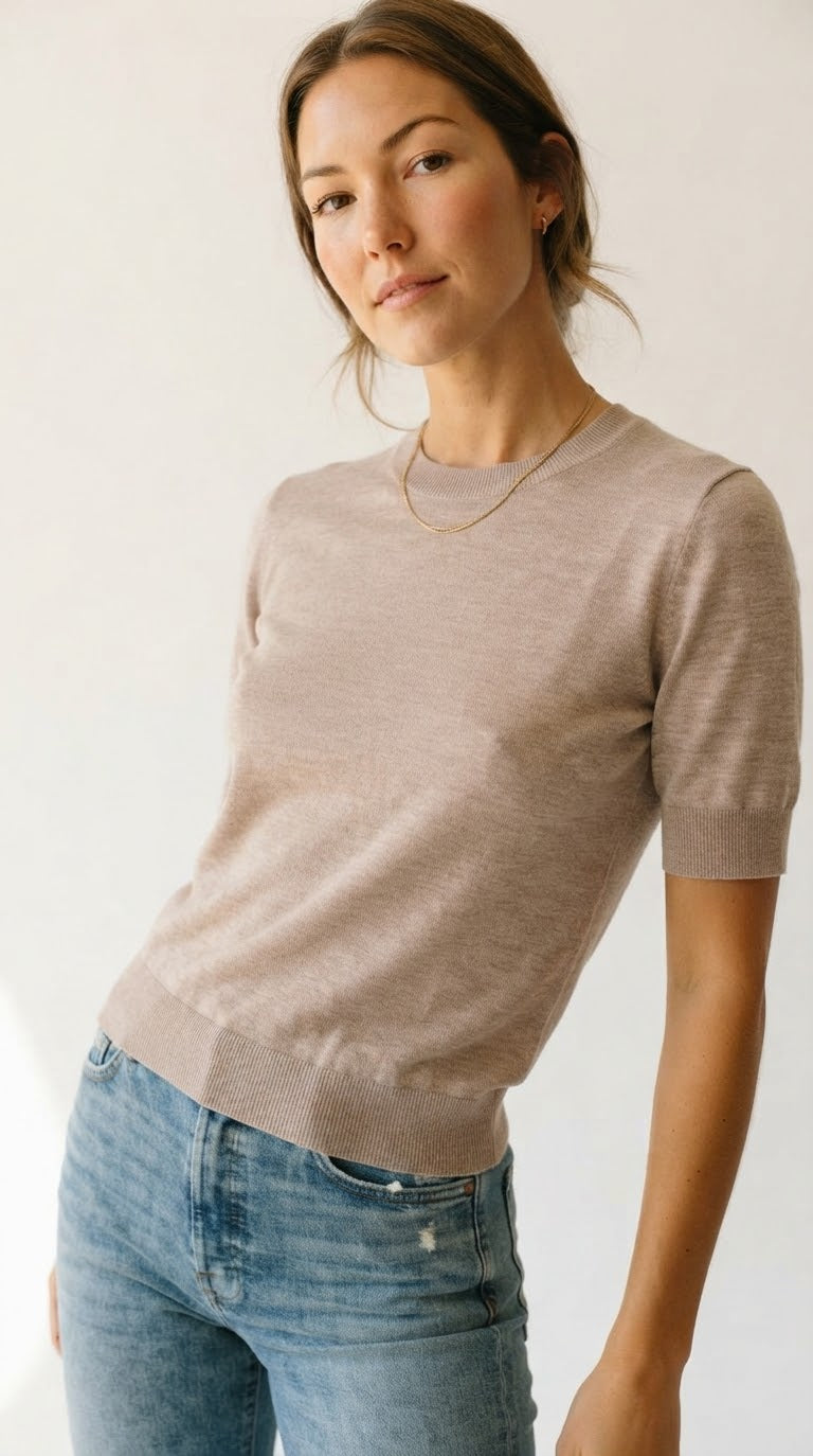 Laine Fine Knit Crew Neck