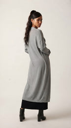 Dérivent Cardigan Ouvert — Gris Doux