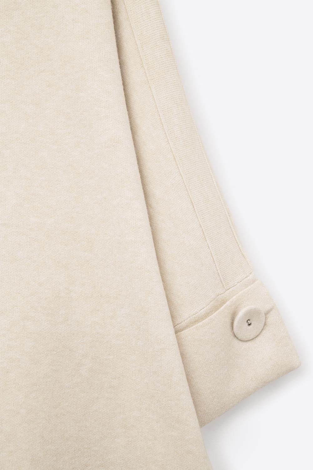 Nacelle Button Sleeve Knit Sweater