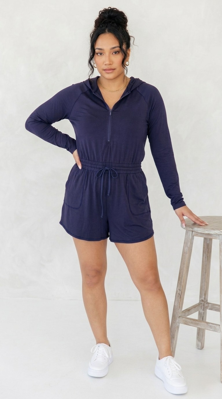 Capuche Hoodie Romper