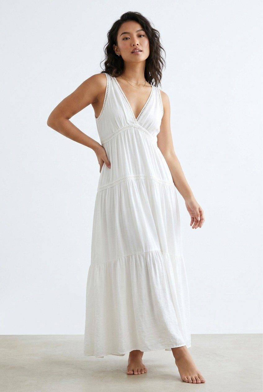 Dentelle Boho Lace Maxi Dress