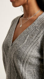 Vague Wave Knit Sweater