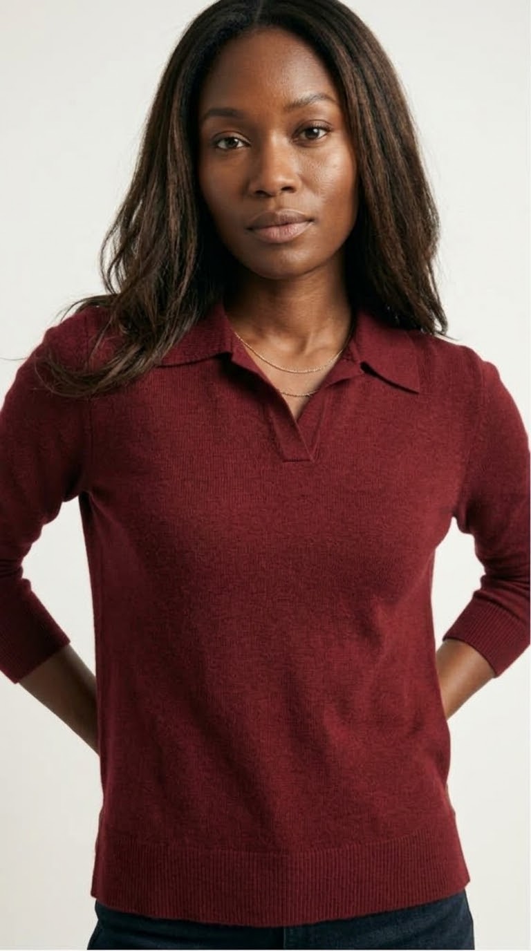 Liseré Polo Knit Sweater