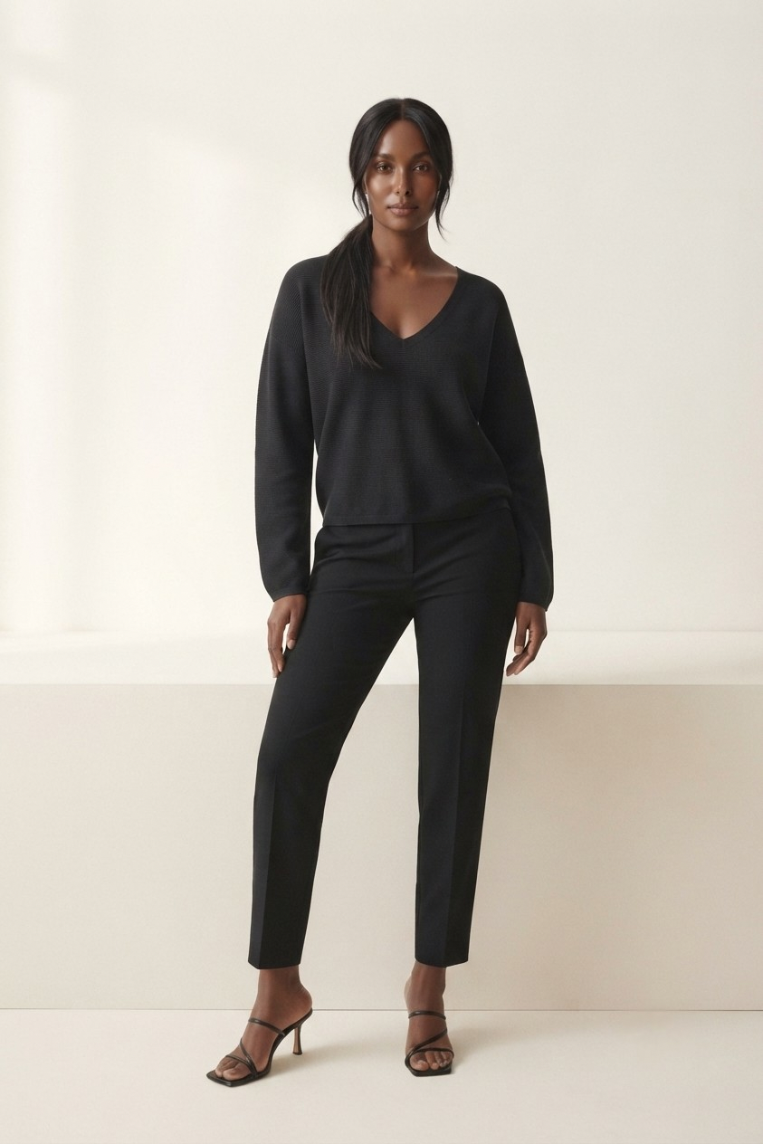 Nervuré Linear Texture Sweater