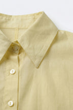 Diaphane Sheer Button-Down Shirt