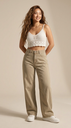 Genou Wide Leg Jeans