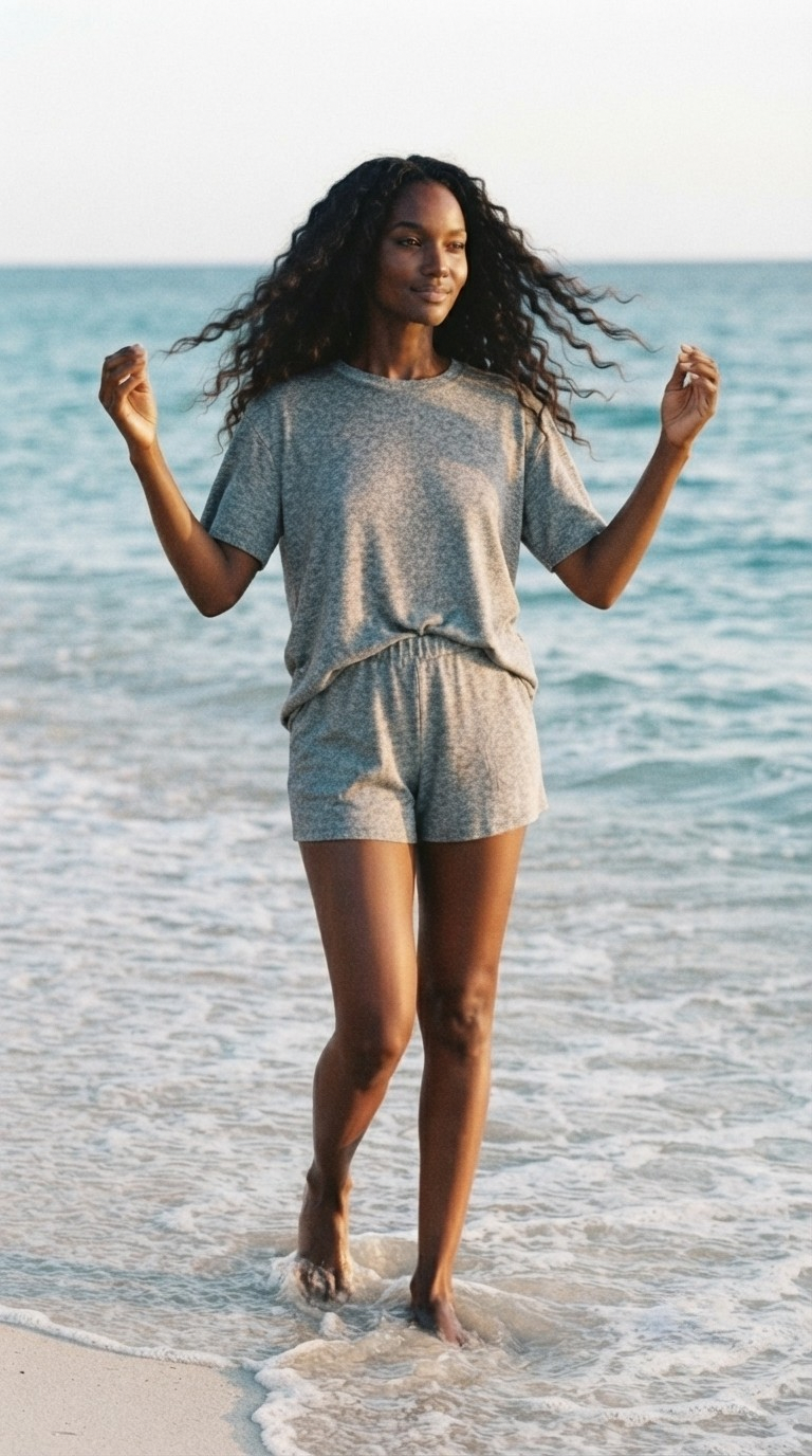 Mélange Black Two-Piece Set