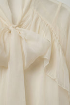 Volant Ruffled Chiffon Blouse