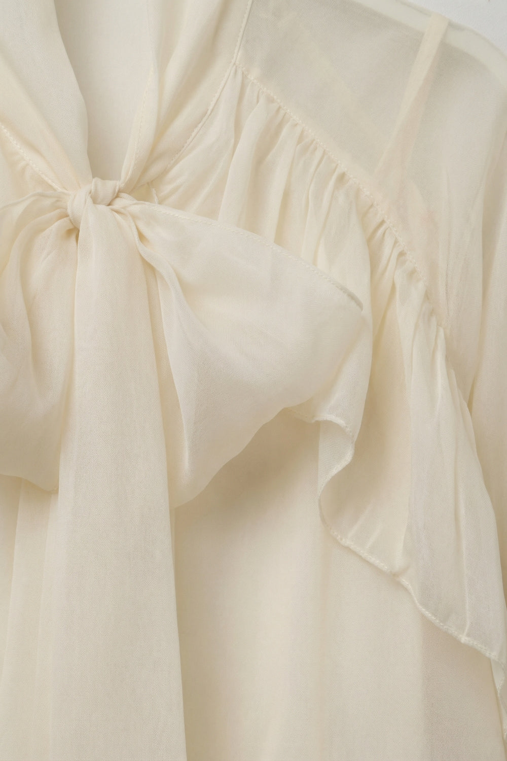 Volant Ruffled Chiffon Blouse