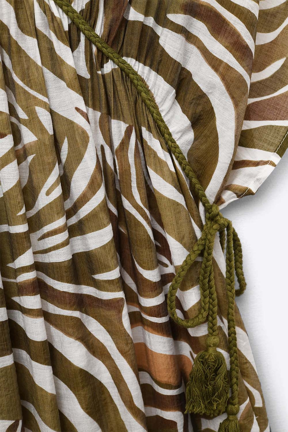 Zinga Zebra Chiffon Maxi Dress