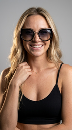 Nuit Black Gold Cat Eye Shades