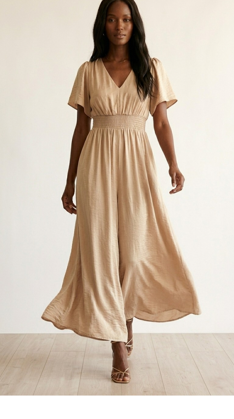 Lueur Satin Maxi Jumpsuit
