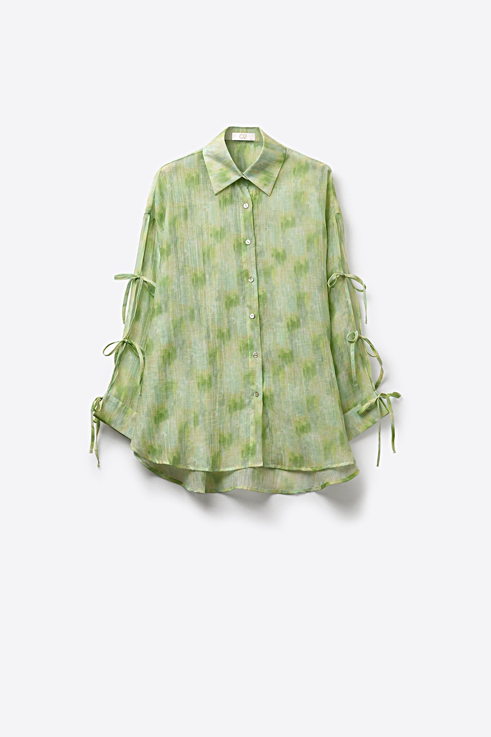 Aquarelle Tie Sleeve Blouse