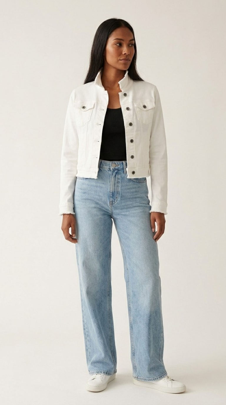 Effilé Raw Edge Denim Jacket