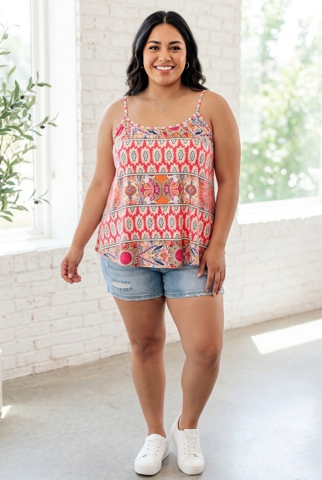 Bohème Mixed Print Cami Tank
