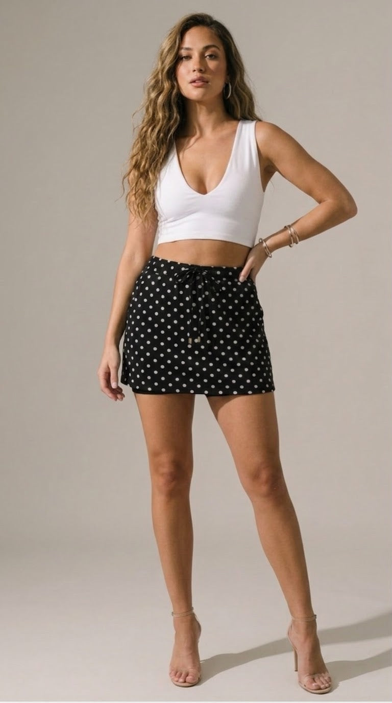 Pois Polka Dot Skort