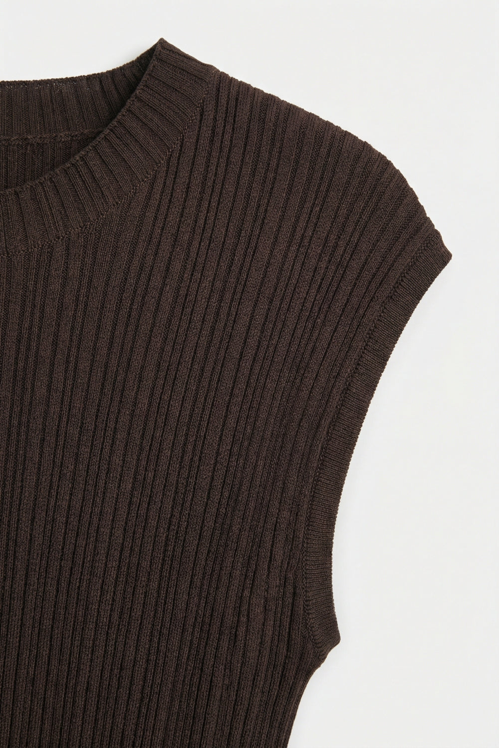 Collet Ribbed Sleeveless Sweater