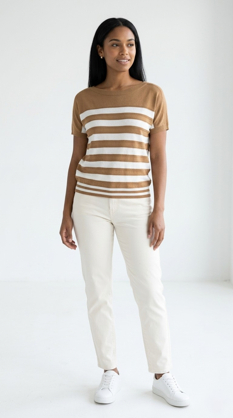 Marinière Stripe Knit Sweater Top