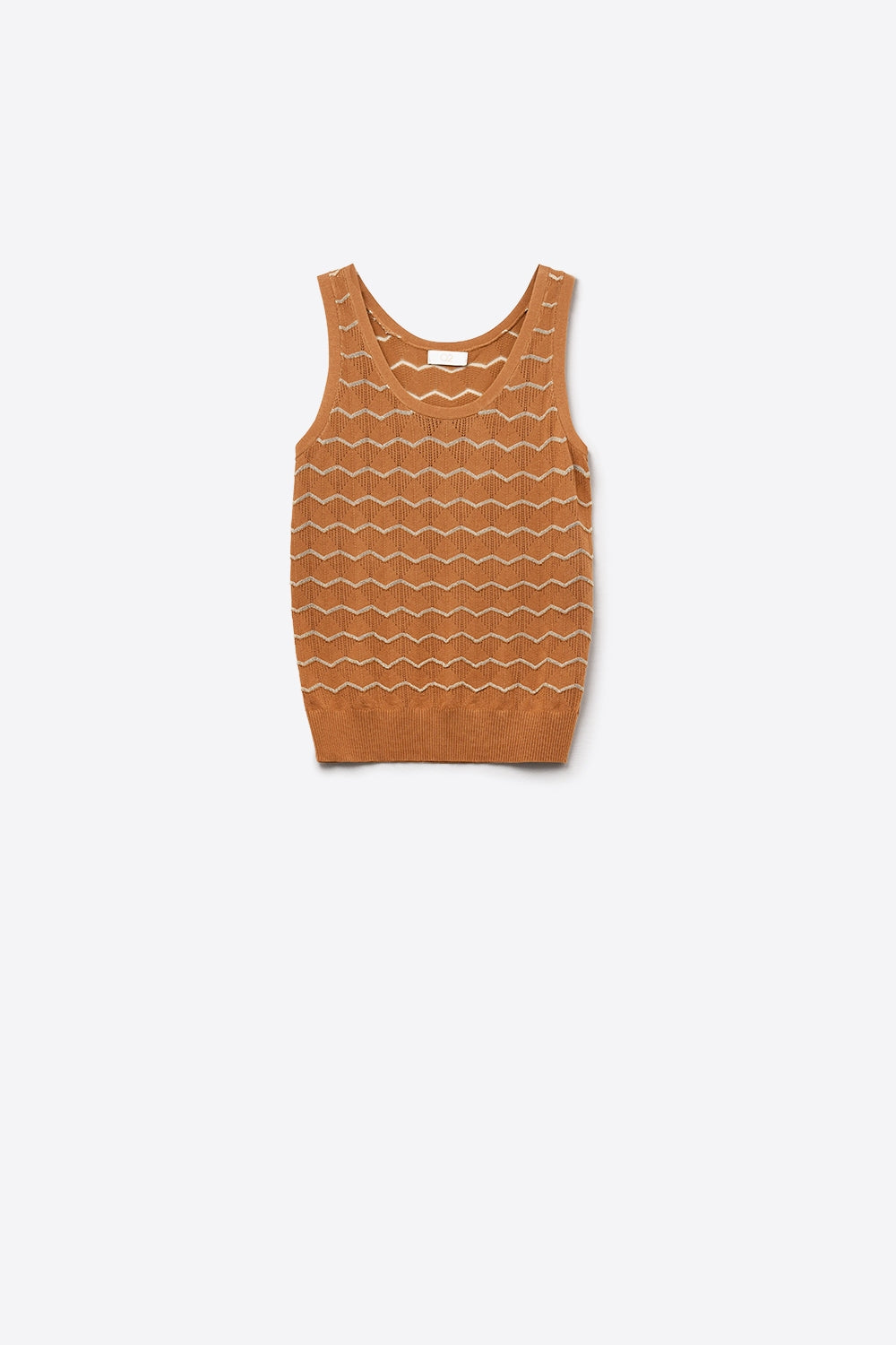 Lucent Metallic Knit Tank