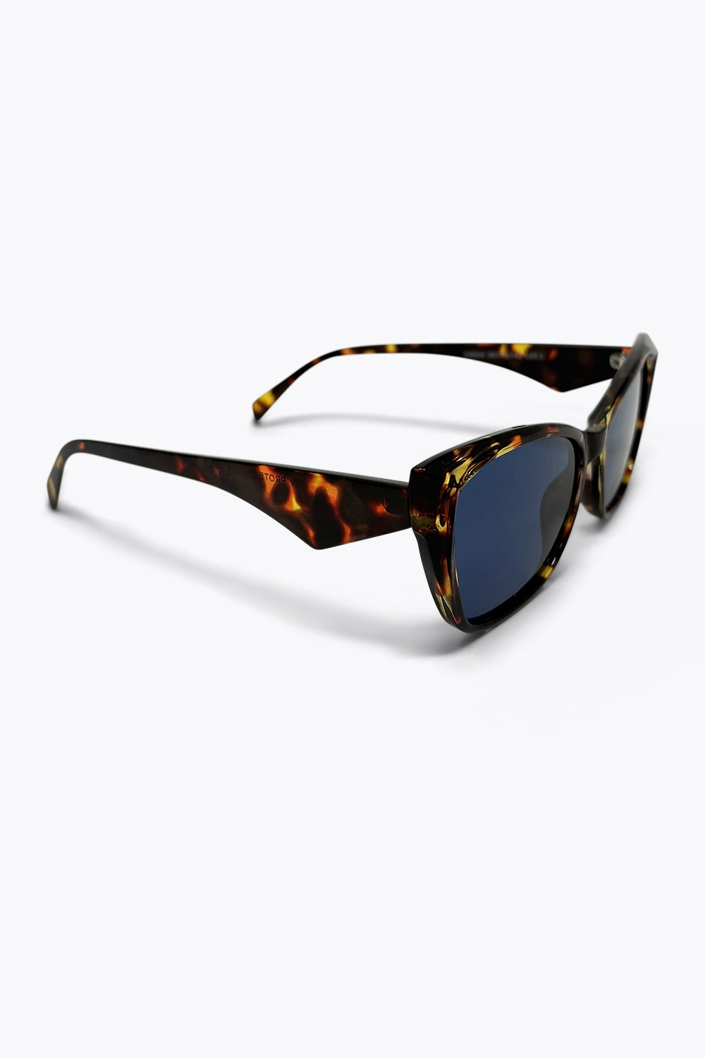 Azura Tortoiseshell Blue Lens Cat Eye Sunglasses