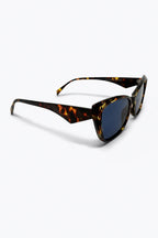 Azura Tortoiseshell Blue Lens Cat Eye Sunglasses