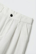 Plissé Wide Leg Trousers