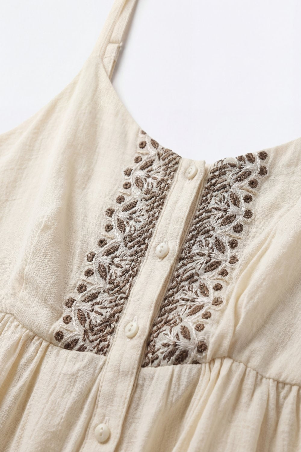 Cannelle Peplum Embroidered Top