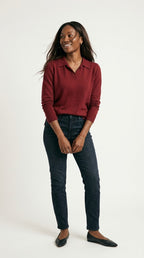 Liseré Polo Knit Sweater