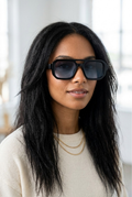 Ombré Gradient Geometric Sunglasses