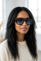 Ombré Gradient Geometric Sunglasses