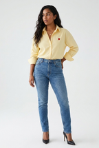 Cœur Embroidered Button Shirt