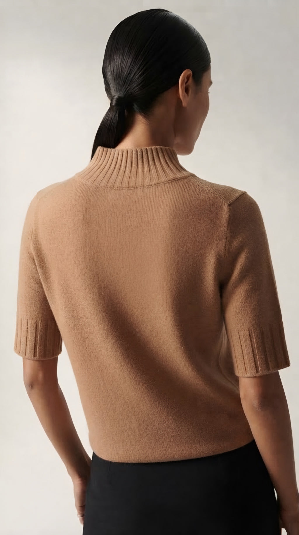 Hausse Chunky Ribbed High Collar Sweater