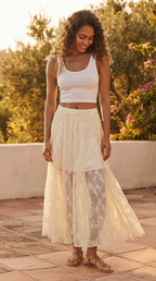 Ivresse Lace Maxi Skirt