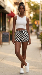 Damier Checkered Shorts