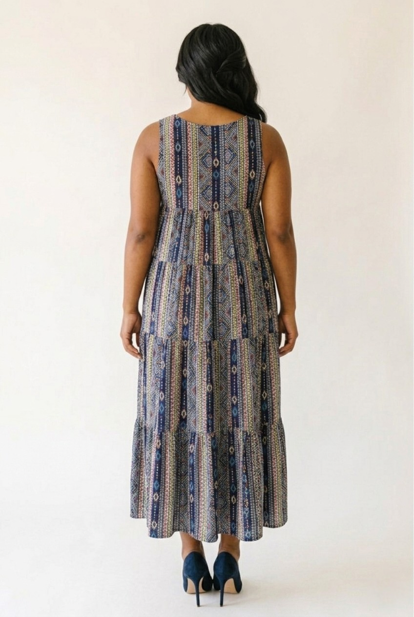 Sérénité Tiered Knit Maxi Dress