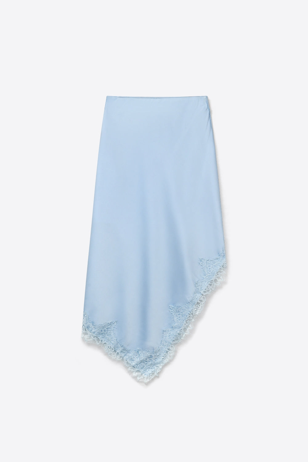Asymétrie Satin Lace Skirt
