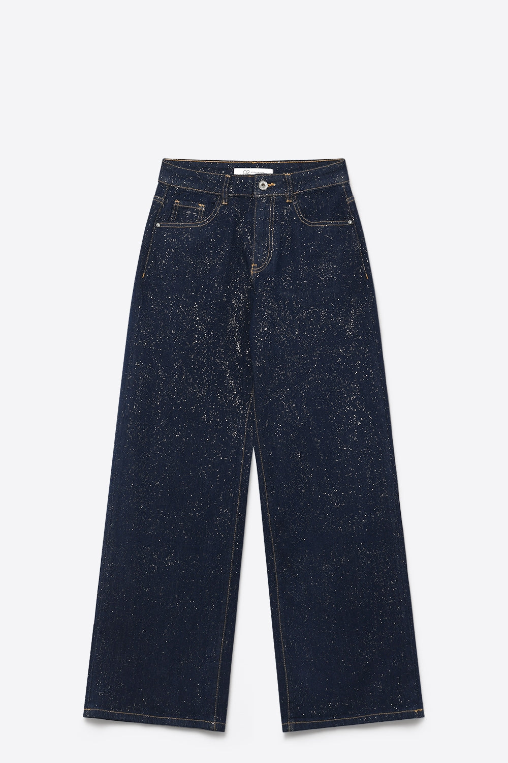 Paillette Wide Leg Glitter Jeans