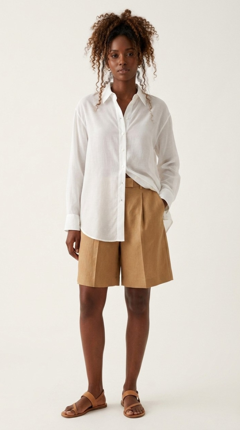 Diaphane Sheer Button-Down Shirt