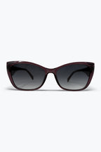 Bordeaux Gradient Cat Eye Sunglasses