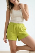 Matcha Cotton Relaxed Shorts